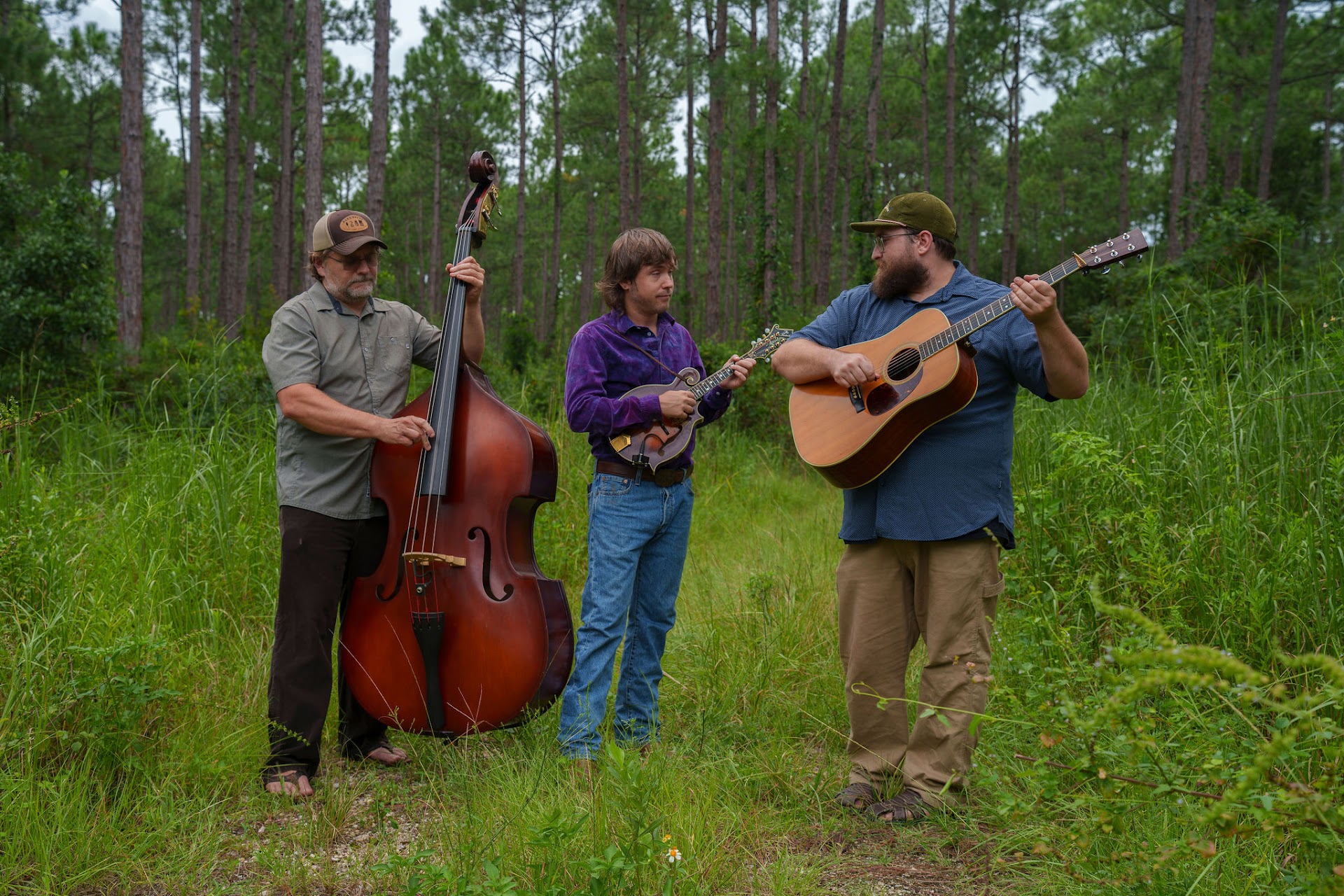 RPM playing together in the woods